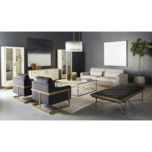 Kore LED Brass / Clear Chandelier Ceiling Light, Small